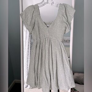 Hollister extra small romper. Green and white.